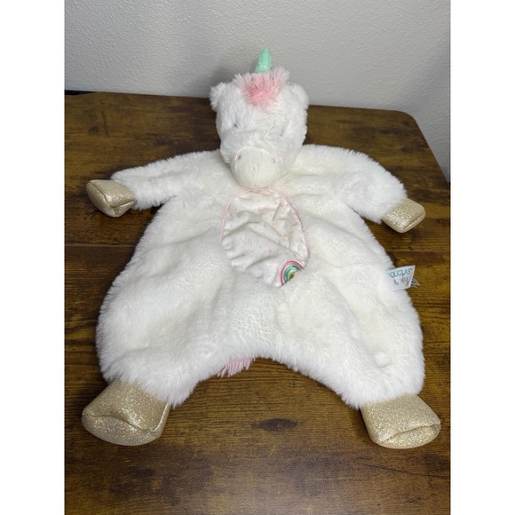 Douglas Other - Baby Emilie Unicorn Shlumpie Plush Cuddly Lovey Douglas Toys White Pink